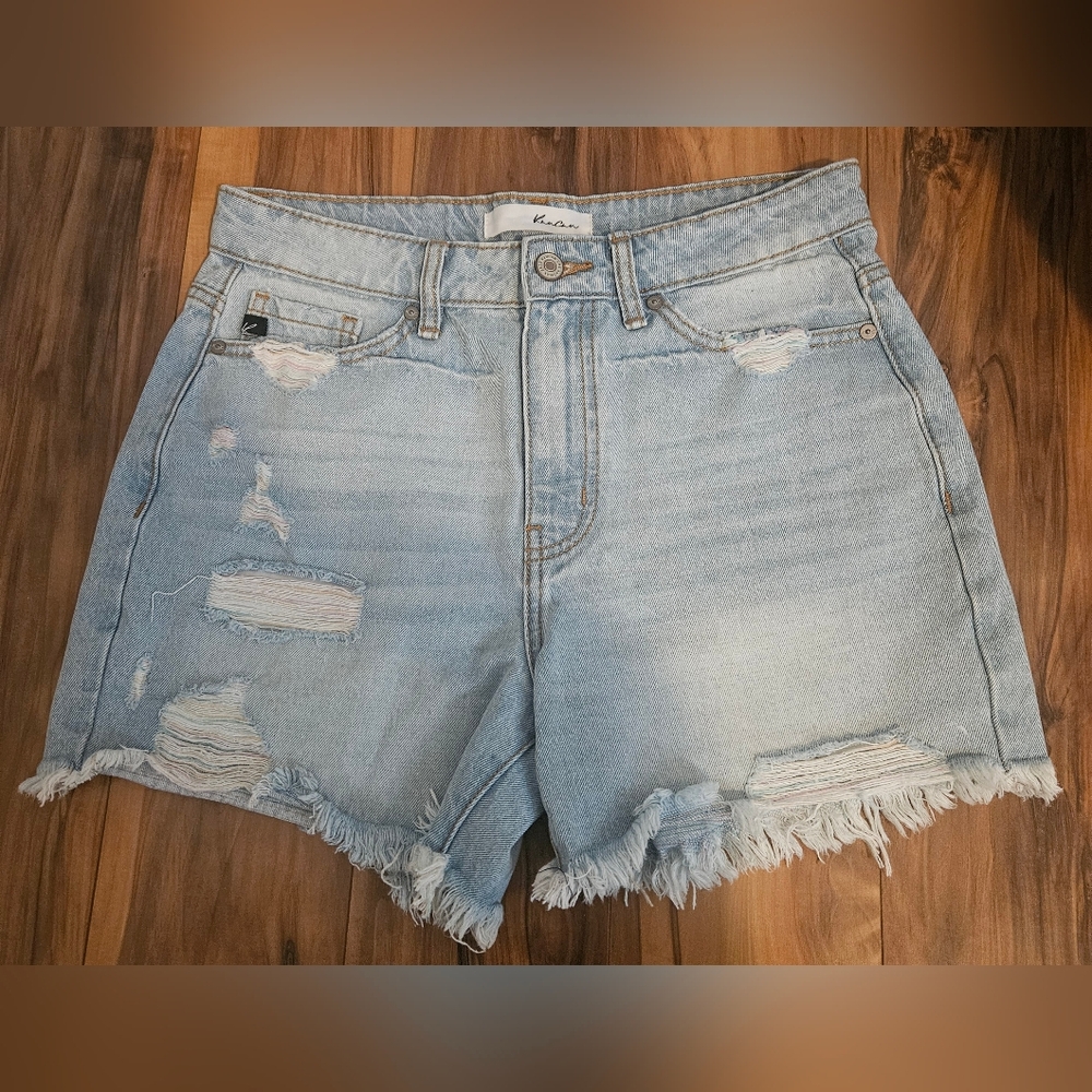 Kancan Distressed Denim Shorts Size M